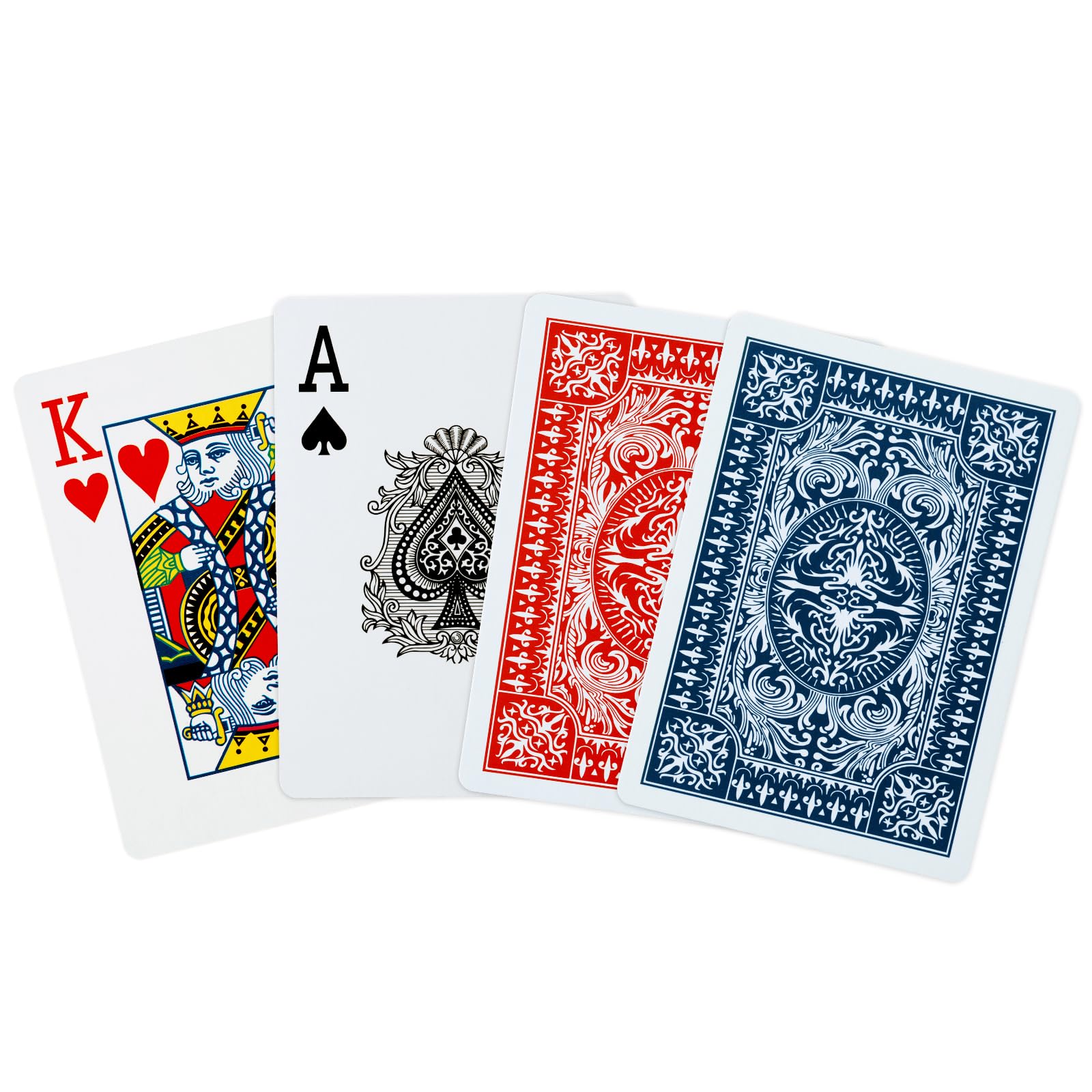 Amazon.com: FURWEY Playing Cards 12 Pack,Standard Index,Red and